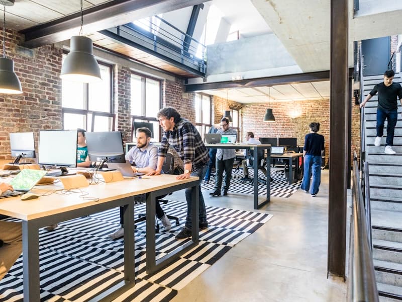 Modern office meeting space